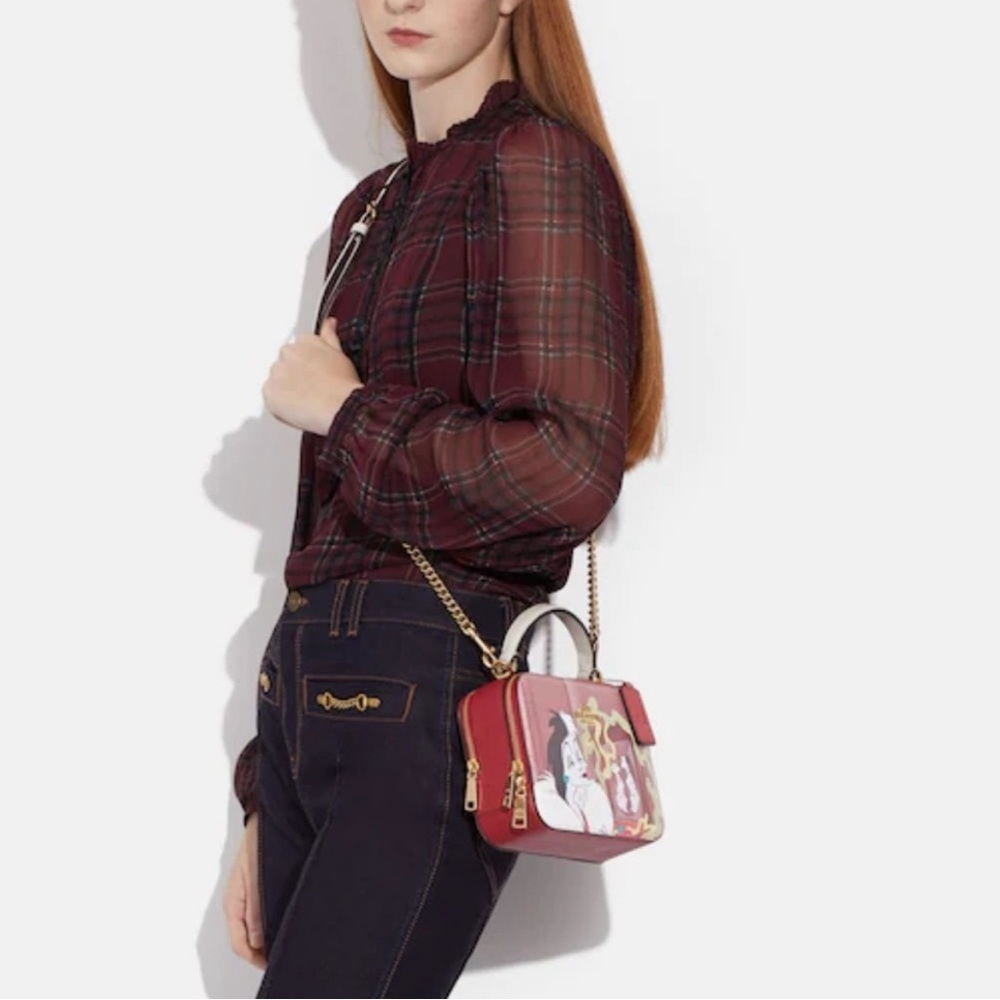 Coach Disney Pink and White Mini Bag with Artistic Design - Picture 5 of 5